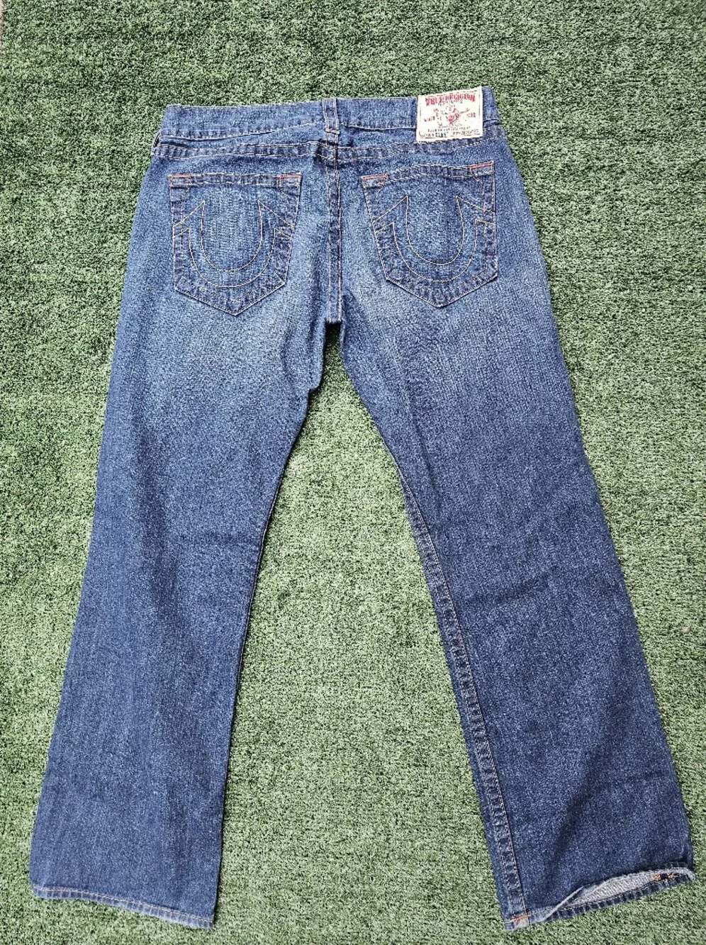 True Religion Straight Fit Blue Denim Jeans